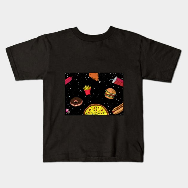 Solar Snacks Kids T-Shirt by The Ordinary Artist